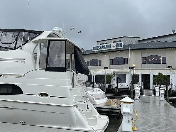  Boat docked at Chesapeake Inn